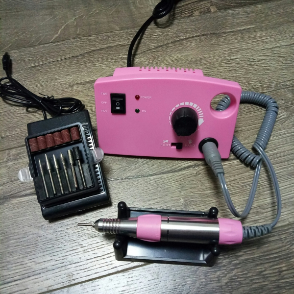 Аппарат для маникюра и педикюра DM-997 (розовый), 35 тыс. об/мин