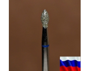 Алмазная фреза "ПОЧКА" (синяя), d=2,5 мм