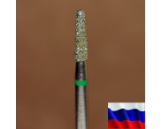 Алмазная фреза "КОНУС закругленный" (зеленая), d=2,5 мм