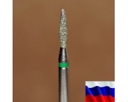 Алмазная фреза "ПЛАМЯ" (зеленая), d=1,8 мм