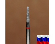 Алмазная фреза "КОНУС закругленный" (красная), d=1,8 мм