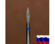 Алмазная фреза "ПЛАМЯ" (синяя), d=2,3 мм