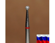 Алмазная фреза "ШАР" (красная), d=2,1 мм
