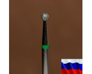 Алмазная фреза "ШАР" (зеленая), d=2,5 мм